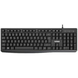 Nilox NXKBE000013 teclado Oficina USB Español Negro
