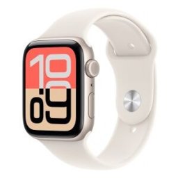 Apple Watch SE 3 (GPS + Cellular) - Caja de aluminio en blanco estrella de 44 mm - Correa deportiva