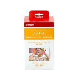 Canon RP 108 - 1 - kit de casete con cinta de impresión y papel - para SELPHY CP1000, CP910, CP910 P
