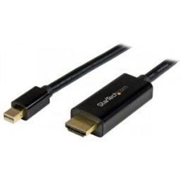 Startech.C Cable Adaptador Mini DisplayPort a HDMI de 3m - 4K 30Hz - 1 x Mini DisplayPort Macho Audio/Vídeo dig