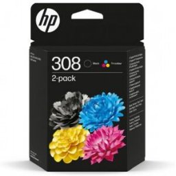 HP PACK CARTUCHO NEGRO-COLOR 308 + 308