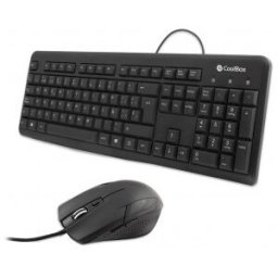 CoolBox COO-KTR-01U teclado Ratón incluido Oficina USB QWERTY Negro