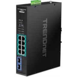 TRENDnet TI-PGM102 switch Gigabit Ethernet (10/100/1000) Energía sobre Ethernet (PoE) Negro
