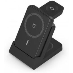 Aisens Cargador Inalambrico USB-C 4 en 1 De 15W Para Movil, Apple Watch, Auriculares Con Estuche De