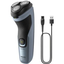 Philips X3063/00 afeitadora Máquina de afeitar de rotación Recortadora Negro, Azul
