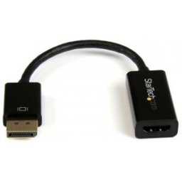 Startech.C Conversor de Vídeo DisplayPort a HDMI con Audio - Adaptador Activo DP 1.2 para Ordenadores de Sobrem