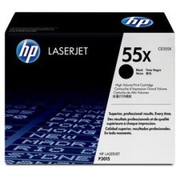HP 55X - Cartucho de tóner - 1 x negro - 12500 páginas ref, CE255X