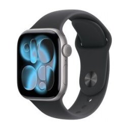 Apple Watch Series 11 (GPS + Cellular) - Caja de aluminio en gris espacial de 42 mm - Correa deporti