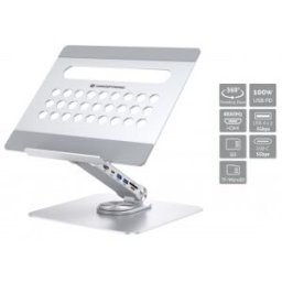 Conceptronic DONN27G soporte para ordenador portátil Plata