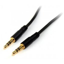 StarTech.com Cable Delgado de 91cm de Audio Estéreo Conector Mini Jack 3,5mm - Plug TRRS - Macho a M
