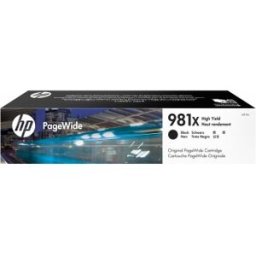 HP 981X High Yield Black Original PageWide Cartridge, Cartucho, Negro, , PageWide Enterprise Color