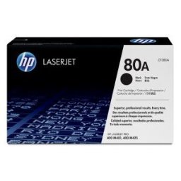 HP 80A - Cartucho de tóner - 1 x negro - 2700 páginas - para LaserJet Pro 400 M401, 400 M425
