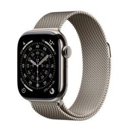 Apple Watch Series 11 (GPS + Cellular) - Caja de titanio natural de 42 mm - Pulsera Milanese Loop en