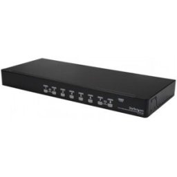 StarTech.com 8 Port 1U Rack Mount USB KVM Switch Kit with OSD and Cables - Conmutador KVM - USB - 8