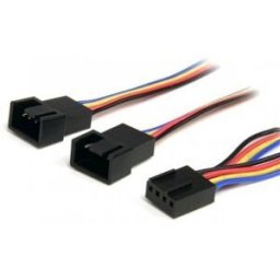 StarTech.com Cable Divisor 0,3m PWM 4 Pines Alimentación Ventilador Fan Placa Base Macho a Hembra, 0