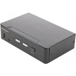 StarTech.com Switch Conmutador KVM de 2 Puertos HDMI 2.0 4K para 1 Monitor - Vídeo de 4K y 60Hz Ultr