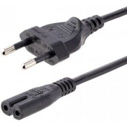 StarTech.com Cable de 2m de Alimentación para Ordenador Portátil o Impresora , UE a C7, 2,5A 250V, 1