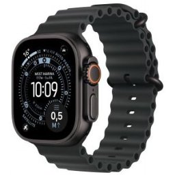Apple Watch Ultra 3 (GPS + Cellular) - Caja de titanio negro de 49 mm - Correa Ocean negra