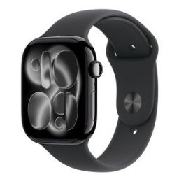Apple Watch Series 11 (GPS + Cellular) - Caja de aluminio en negro azabache de 46 mm - Correa deport
