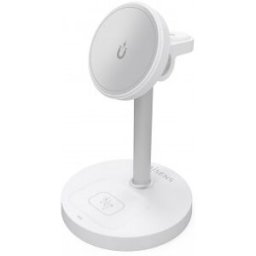 Aisens Cargador Inalambrico USB-C 3 en 1 De 15W Para Movil, Apple Watch, Auriculares Con Estuche De