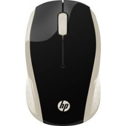 HP Ratón inalámbrico 200 (Dorado) Negro, Oro