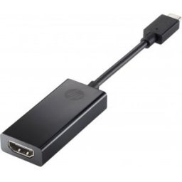 HP Pavilion USB-C to HDMI 2.0, USB-C, HDMI, Macho/Hembra, Negro