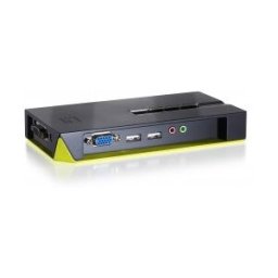 LevelOne CONMUTADOR AUTOMATICO SOBREMESA V/T/M 1a4 CPUs USB CON AUDIO CABLES INCLUIDOS