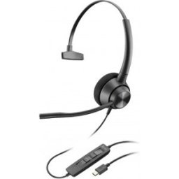 HP POLY Auriculares monoaurales EncorePro 310 USB-C TAA Negro