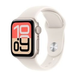 Apple Watch SE 3 (GPS) - Caja de aluminio en blanco estrella de 40 mm - Correa deportiva blanco estr