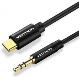 Cable Conversor Audio Vention BGABF - USB Tipo-C Macho - Jack 3.5 Macho - 1m - Negro