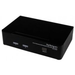 StarTech.com Conmutador Switch Profesional KVM 2 Puertos Vídeo DisplayPort - USB con Audio - 2560x16