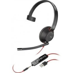 HP POLY Auriculares monoaurales Blackwire 5210 USB-A Negro