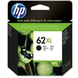 HP Cartucho de tinta original 62XL de alta capacidad negro