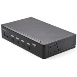 StarTech.com Switch Conmutador KVM de 4 Puertos HDMI 2.0 4K para 1 Monitor - Vídeo de 4K y 60Hz Ultr