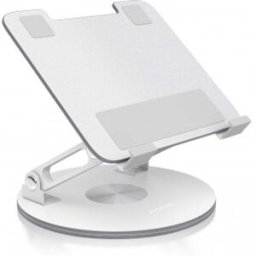 Aisens Soporte de Sobremesa Giratorio Ajustable Para Portatil / Tablet 7-13, Plata