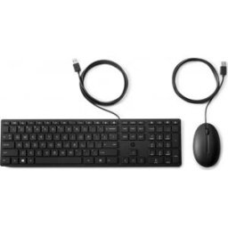 HP Teclado y ratón con cables Desktop 320MK Negro