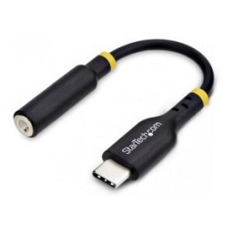 StarTech.com Adaptador de Audio USB-C a 3,5mm TRRS Minijack - Adaptador de Audio USB Tipo C para Aur