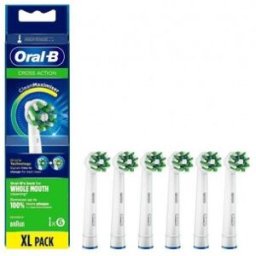 Cabezal de Recambio Braun para cepillo Braun Oral-B Pro Cross Action - Pack 6 uds