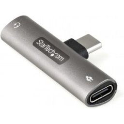 StarTech.com Adaptador de Audio y Carga USB-C - Adaptador de Audio USB Tipo C con Salida TRRS de 3,5