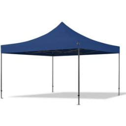 TOOLPORT 4x4 m Carpa plegable, PREMIUM acero 40mm, azul - (600090)