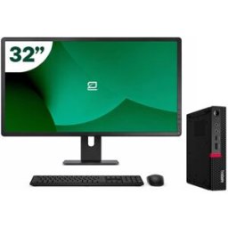 Pack Lenovo M720q Tiny i5 9500T 16GB SSD 512GB + LCD 32" + Tecl y Ratón Inalámbrico + WiFi