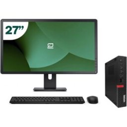 Pack Lenovo M920q Tiny i5 9500T 8GB SSD 256GB + LCD 27" + Tecl y Ratón Inalámbrico + WiFi