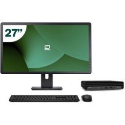 Pack HP 800 G6 Mini i5 10500T 16GB SSD 256GB + LCD 27" + Tecl y Ratón Inalámbrico + WiFi