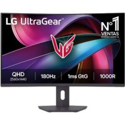 Monitor Gaming Curvo LG UltraGear 32G600A-B 31.5"/ QHD/ 1ms/ 180Hz/ VA/ Regulable en altura/ Negro
