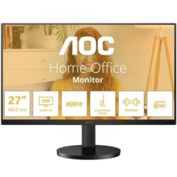 Monitor Profesional AOC U27B3AF 27"/ 4K/ Multimedia/ Regulable en altura/ Negro