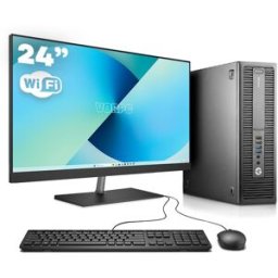 HP EliteDesk 800 G2 SFF / i5-6500 / 16GB DDR4 512GB SSD Windows 10 con monitor 24", taclado y ratón USB, WiFi