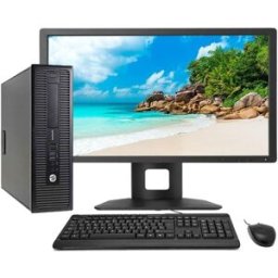 HP EliteDesk 800 G1 - Ordenador de sobremesa + TFT 23'' (Intel Core i5-4570, 3.2 GHz, 16GB de RAM, Disco SSD 240GB + 500GB HDD, WiFi PCI, Windows 11 P