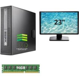 HP – 800 G2 Sobremesa 16 GB RAM 480 GB SSD Monitor Incluido Intel Core i5 6ª Gen Equipo Potente para Oficina y Trabajo Diario Windows 11 P