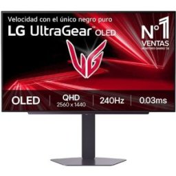 Monitor Gaming LG UltraGear 27GX704A-B 27"/ QHD/ 0.03ms/ 240Hz/ OLED/ Regulable en altura/ Negro