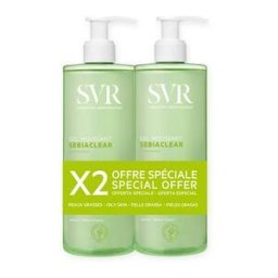 SVR Sebiaclear Gel Moussant Gel Limpiador Anti-imperfecciones 2x400ml
